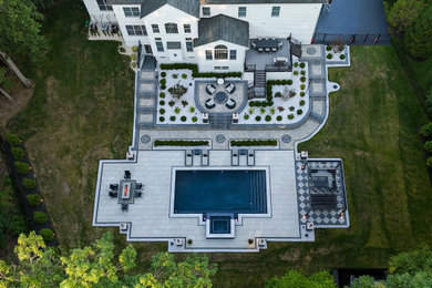 Example of a trendy exterior home design in New York