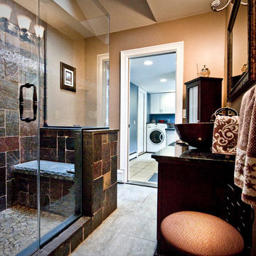 Copper Slate and Stone Bathroom - Northport