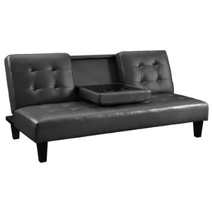 Abbyson Living Tuscany Bonded Leather Click Clack Sofa