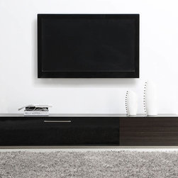 Producer TV Stand in Grey Stained Ebony - Entertainment Centers And Tv Stands