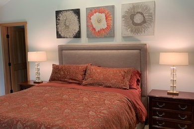 サンフランシスコにあるコンテンポラリースタイルのおしゃれな客用寝室のインテリア