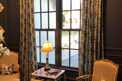 Example of a classic living room design in Other