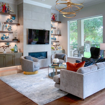 Transitional Living Room