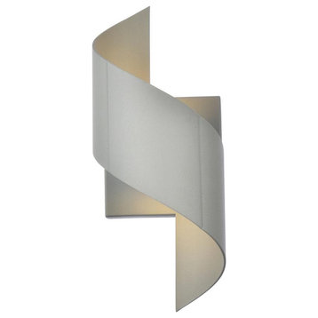 Living District LDOD4034S Raine Integrated LED wall sconce in silver
