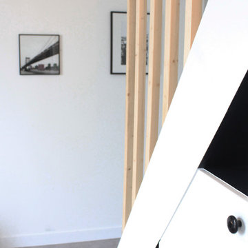 Rénovation graphique et lumineuse d'un T2 parisien