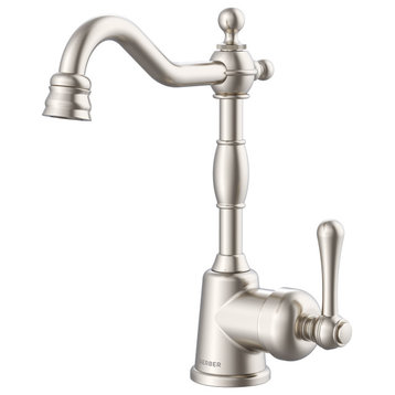 Opulence Single Handle Bar Faucet, Stainless Steel