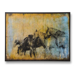Wild Horses, Aged - Drawings And Illustrations