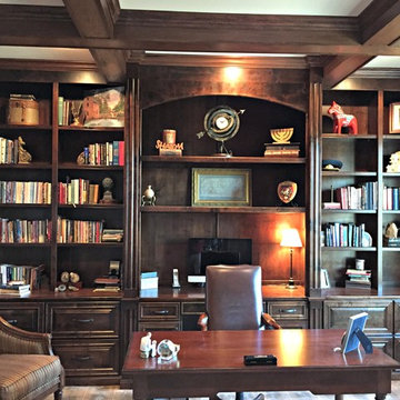 Cozy Library and Living Room