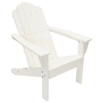Marina Outdoor Patio Adirondack Chair, White