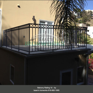Balcony Railings (Juliet Balcony) Custom Made by Isaac's Ironworks