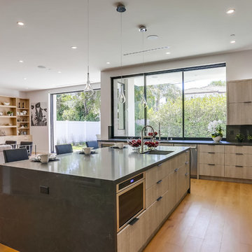 Custom Modern kitchen in Brentwood.