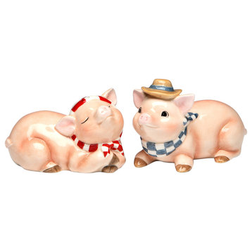 Pig Salt and Pepper Shakers, Set of 2