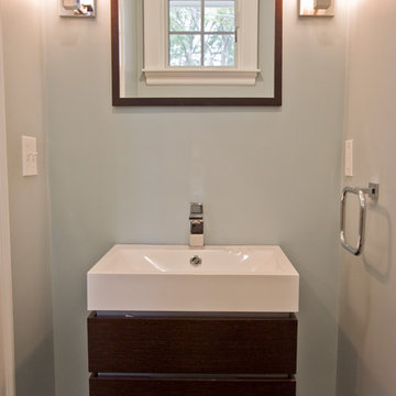 Sunny kitchen expansion with mudroom, pantry and half bath