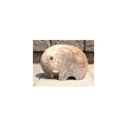 Natural Stone Elephant - Garden Statues And Yard Art