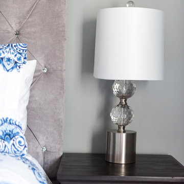 Relaxing Navy Blue Modern Bedroom