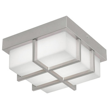 August 1 Light Outdoor Ceiling Light, Painted Nickel
