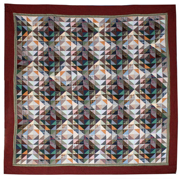 Amazingly Red Quilt Twin 65"X85"
