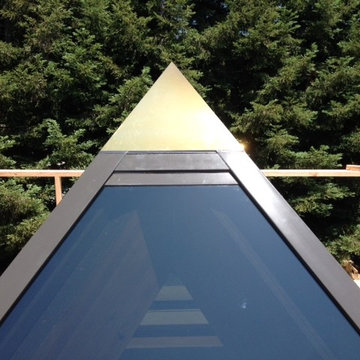 Custom Pyramid skylight @ Burgundy Way Saratoga