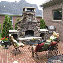 Outdoor fireplace