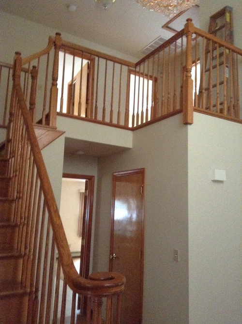 What Grey Color I Can Use In My Wood Trim Stair North Facing Foyer I Want To Paint My North Facing Foyer The Color Grey But Not Sure How Light Should Choose So Room Is Too Dark Any Input Thanks
