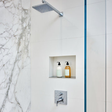 A Luxe Pair of Bathrooms