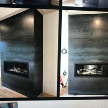 basement fireplace