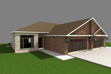 Example of a minimalist home design design in Wichita