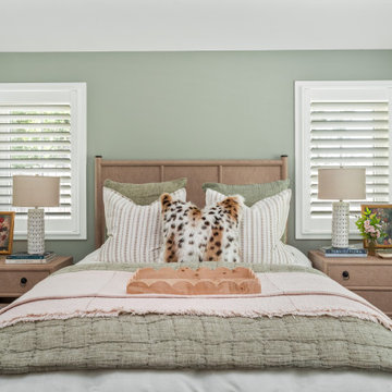 Franklin TN Home Remodel – Calming Green Interiors With Modern Rustic Touches