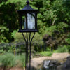 Solar Lantern Garden Torch, Clear Glass