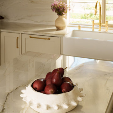 Full-Slab Quartzite Island Countertop – Yorba Linda