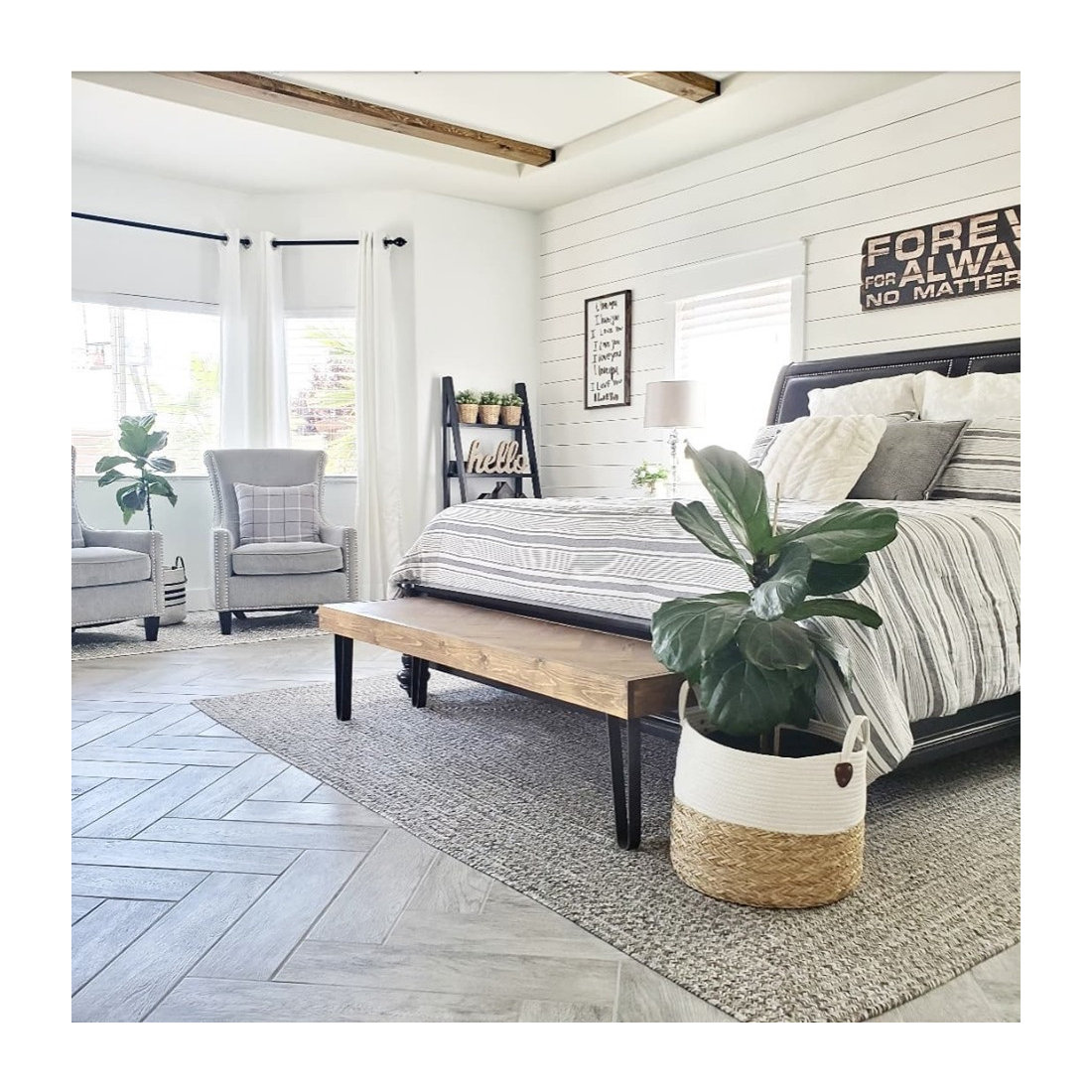 Before and after Master Bedroom