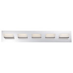 Eurofase Inc. - Olson 5 Light Bathroom Vanity Light, Chrome - This 5 light Vanity Light from the Olson collection by EuroFase will enhance your home with a perfect mix of form and function. The features include a Chrome finish applied by experts.