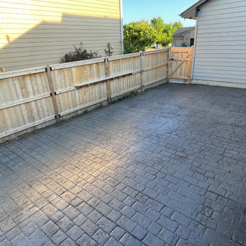 Custom Cedar Covered Deck with Built-In Stone Fireplace and Patio — Sioux Falls