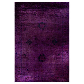 Vibrance, One-of-a-Kind Hand-Knotted Area Rug Purple, 12' 4" x 17' 8"