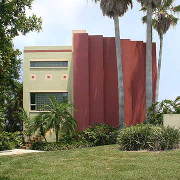 A dramatic facade