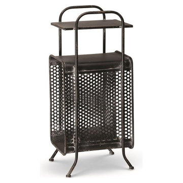 Magazine Rack Table - Black