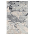 Jaipur Living - Jaipur Living Glacier Handmade Gray/Blue Rug, 9'x12' - Crafted of silken viscose, the hand-tufted Transcend collection lends a luxurious look and feel to modern homes. The stunning and elegant Glacier area rug boasts a fluid abstract design with a lustrous sheen. This plush rug features a cool, tonal gray color palette for a versatile complement in any contemporary space.