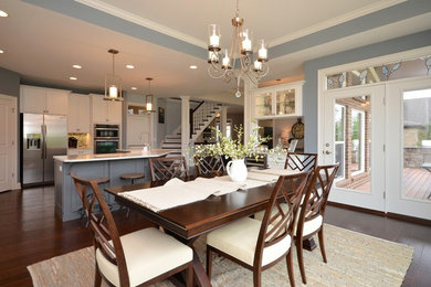 Transitional dining room photo in Cincinnati