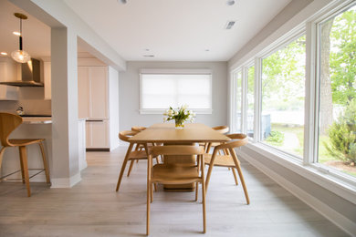 Inspiration for a modern dining room remodel in Grand Rapids