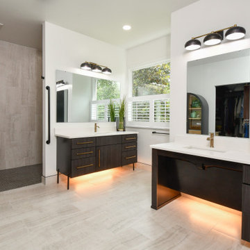 Modern Primary Bathroom Remodel King George, VA