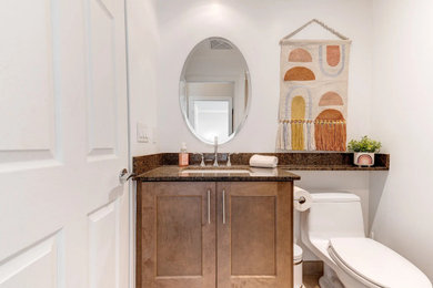 Inspiration for a powder room remodel in Toronto