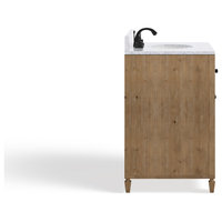 Annie Bathroom Vanity, Weathered Fir, 30", Single Sink, Freestanding