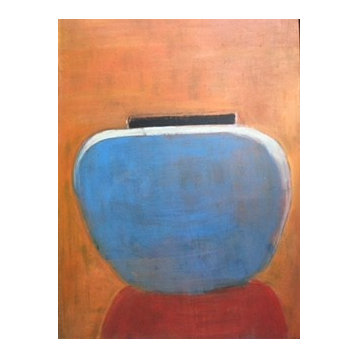 "Blue Vessel" Painting by Lynne Pell