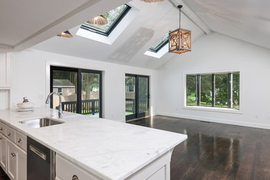 Transitional kitchen photo in Boston