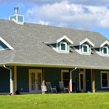 Steep Slope Shingle Roof with 6" Seamless Gutters