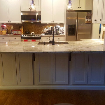 New Shaker Doors for Front of Peninsula