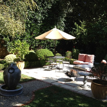 Romantic Mediterranean Garden and Outdoor Entertaining Space