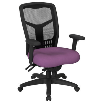 ProGrid High Back Managers Chair, Fun Colors Purple