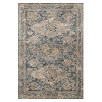 Loloi Gaia Denim / Taupe 4'-0" x 5'-7" Area Rug