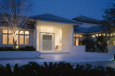 Inspiration for a modern entryway remodel in Miami